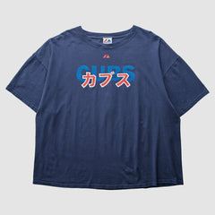 Chicago Cubs Majestic 2000s T-Shirt - Navy - 2XL by Fanatics Real Vintage T-shirts