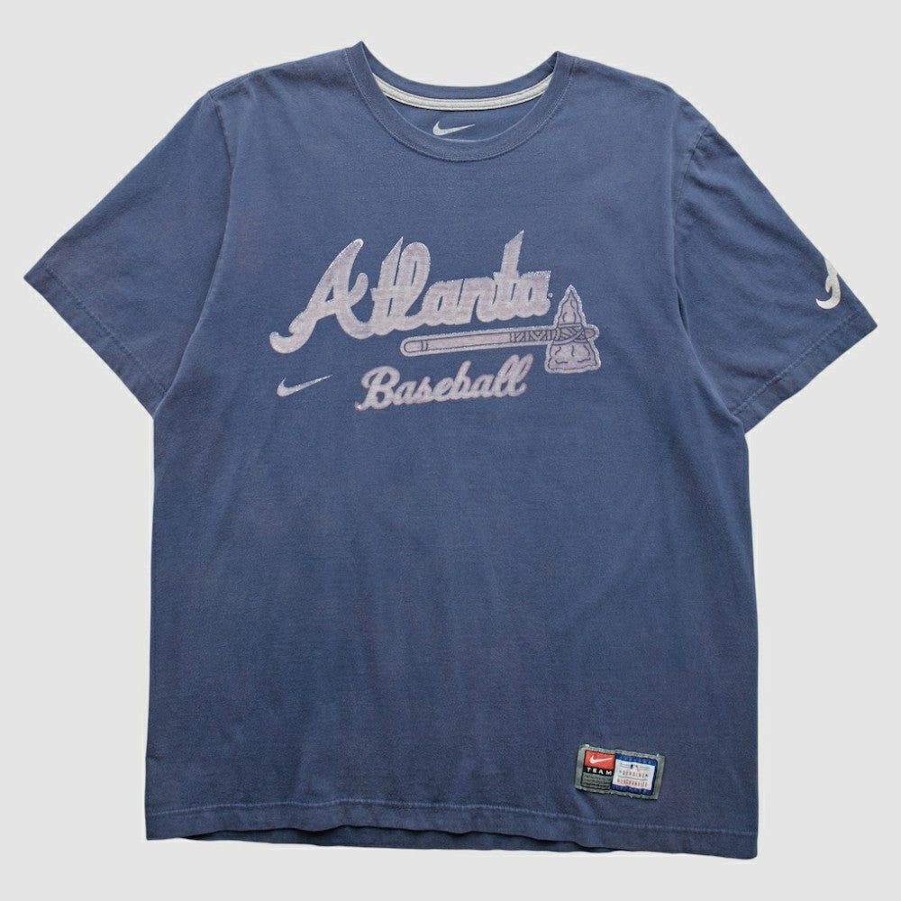 Atlanta Braves Nike 2010s T-Shirt - Blue - M by Fanatics Real Vintage T-shirts