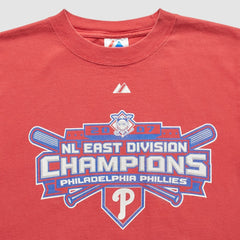 Philadelphia Phillies Majestic 2007 T-Shirt - Red - S by Fanatics Real Vintage T-shirts