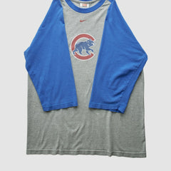 Chicago Cubs Nike 2000s T-Shirt - Gray - M by Fanatics Real Vintage T-shirts