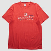 St. Louis Cardinals Logo 7 90s T-Shirt - Red - L by Fanatics Real Vintage T-shirts