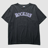 Colorado Rockies Majestic 2000s T-Shirt - Black - M by Fanatics Real Vintage T-shirts