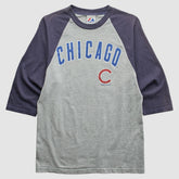 Chicago Cubs Majestic 2008 T-Shirt - Heather Gray - S by Fanatics Real Vintage T-shirts