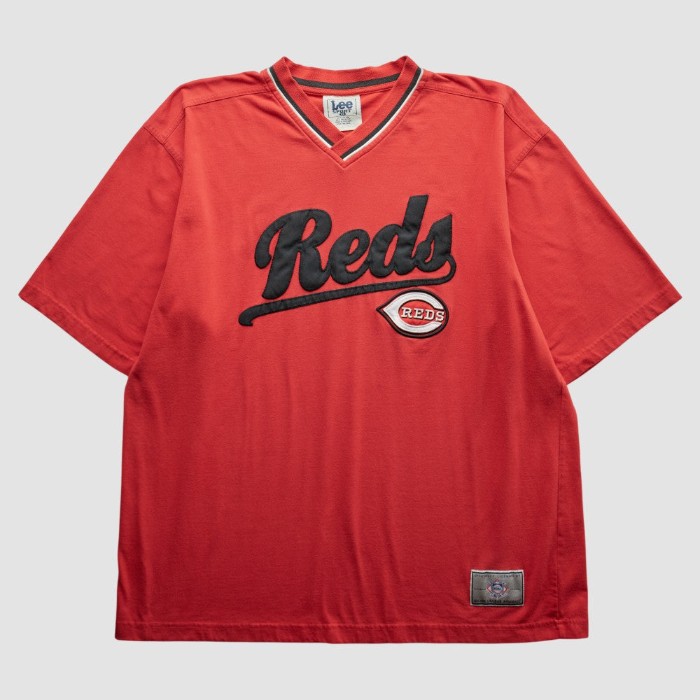Cincinnati Reds Lee Apparel 90s T-Shirt - Red - 2XL by Fanatics Real Vintage T-shirts