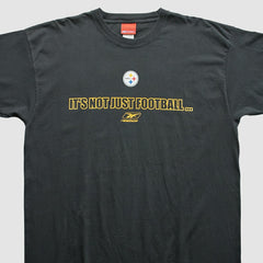 Pittsburgh Steelers Reebok 2000s T-Shirt Black Vintage