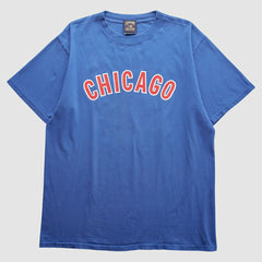Chicago Cubs Cooperstown Collection 2000s T-Shirt - Blue - L by Fanatics Real Vintage T-shirts