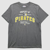 Pittsburgh Pirates Majestic 2000s T-Shirt - Gray - M by Fanatics Real Vintage T-shirts