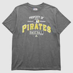 Pittsburgh Pirates Majestic 2000s T-Shirt - Gray - M by Fanatics Real Vintage T-shirts