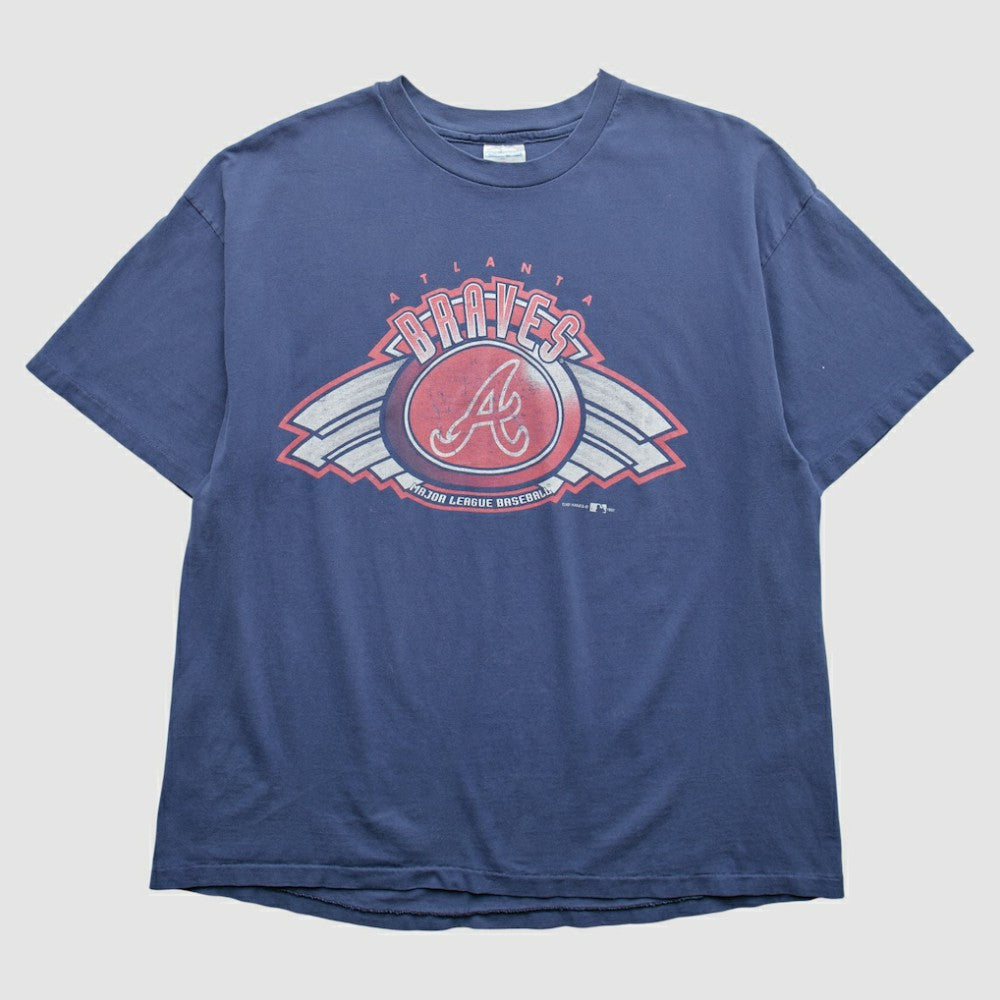 Atlanta Braves Hanes 1997 T-Shirt - Navy - 2XL by Fanatics Real Vintage T-shirts