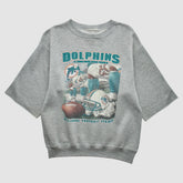 Miami Dolphins 90s Sweatshirt Gray Vintage