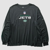 New York Jets Reebok 2000s T-Shirt Black Vintage