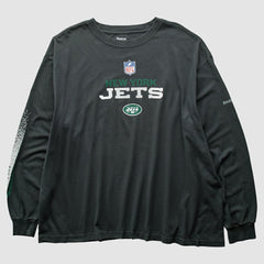 New York Jets Reebok 2000s T-Shirt Black Vintage