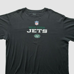 New York Jets Reebok 2000s T-Shirt Black Vintage
