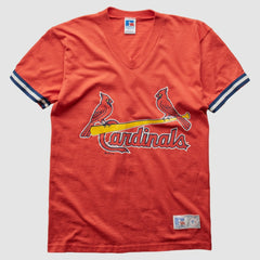 St. Louis Cardinals Russell 1998 T-Shirt - Orange - XXS by Fanatics Real Vintage T-shirts