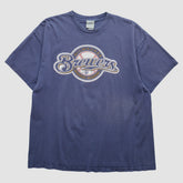 Milwaukee Brewers 2000s T-Shirt - Navy - XL by Fanatics Real Vintage T-shirts