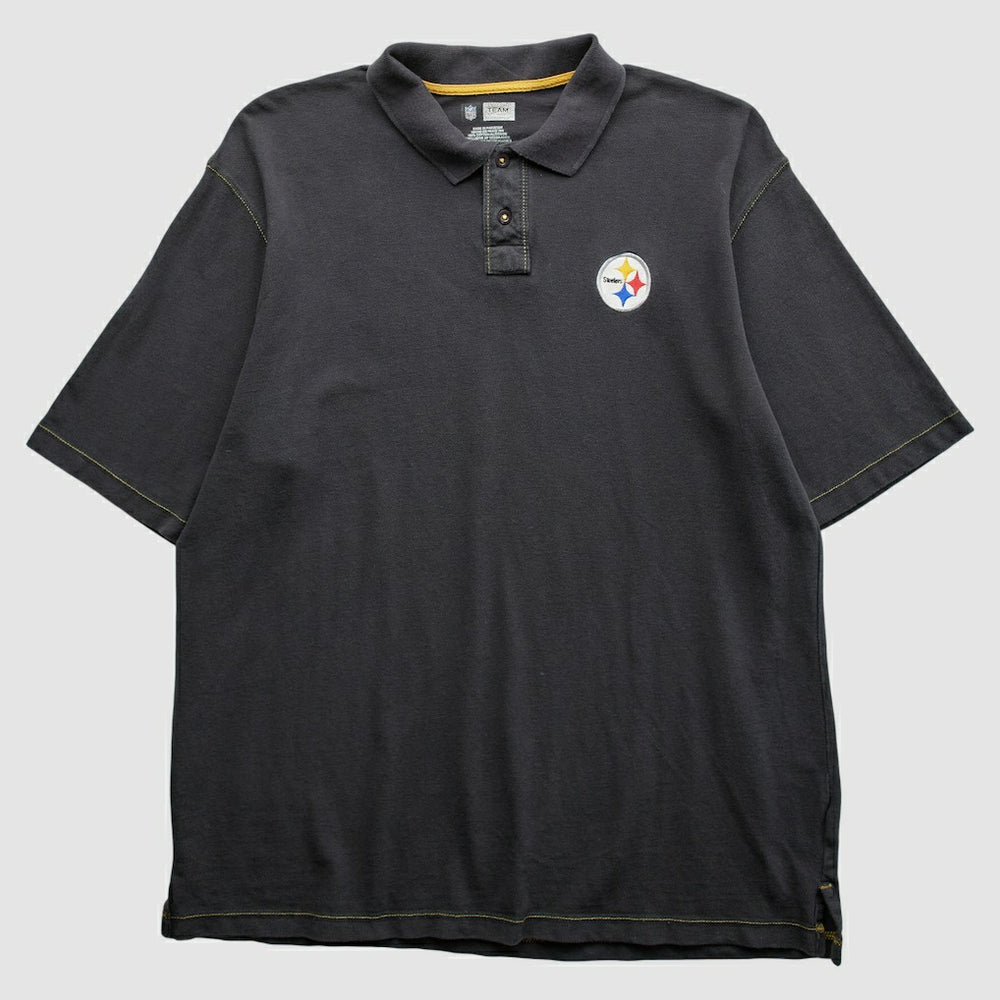 Pittsburgh Steelers 2010s Polo Black Vintage