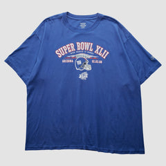 New York Giants Reebok 2008 T-Shirt Blue Vintage