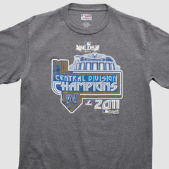 Milwaukee Brewers Majestic 2011 T-Shirt - Gray - S by Fanatics Real Vintage T-shirts