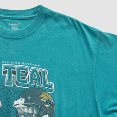 Indianapolis Colts vs. Jacksonville Jaguars Reebok 2007 T-Shirt Teal Vintage