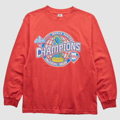 Philadelphia Phillies 2008 T-Shirt - Red - S by Fanatics Real Vintage T-shirts
