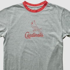 St. Louis Cardinals Genuine Merchandise 2008 T-Shirt - Heather Gray - S by Fanatics Real Vintage T-shirts