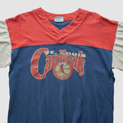 St. Louis Cardinals The Game 90s T-Shirt - Blue - L by Fanatics Real Vintage T-shirts
