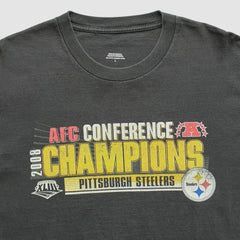 Pittsburgh Steelers 2008 T-Shirt Black Vintage