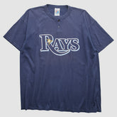 Tampa Bay Rays Majestic 2000s T-Shirt - Navy - XL by Fanatics Real Vintage T-shirts