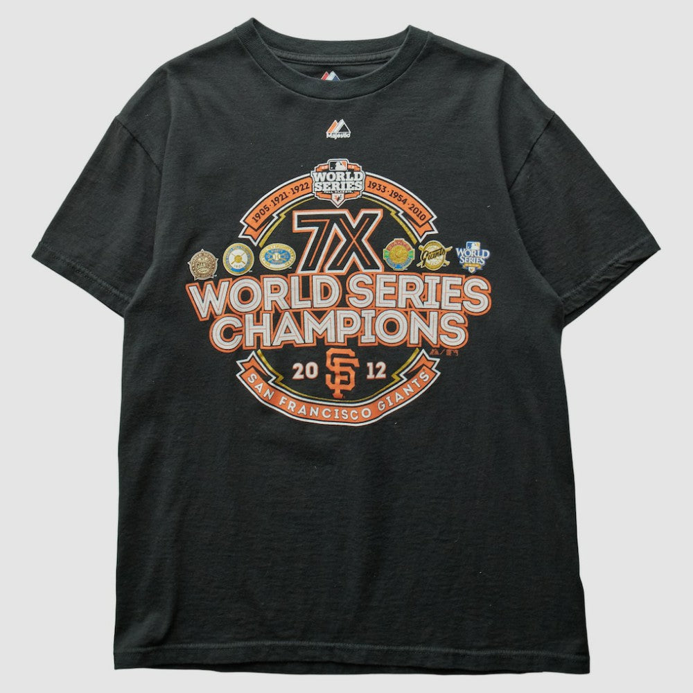 San Francisco Giants Majestic 2012 T-Shirt - Black - S by Fanatics Real Vintage T-shirts
