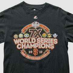 San Francisco Giants Majestic 2012 T-Shirt - Black - S by Fanatics Real Vintage T-shirts