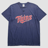 Minnesota Twins Majestic 2000s T-Shirt - Navy - XL by Fanatics Real Vintage T-shirts