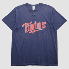 Minnesota Twins Majestic 2000s T-Shirt - Navy - XL by Fanatics Real Vintage T-shirts