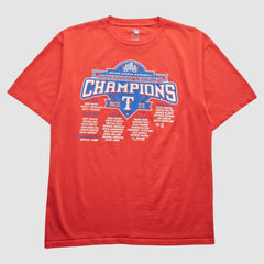 Texas Rangers 2011 T-Shirt - Red - M by Fanatics Real Vintage T-shirts