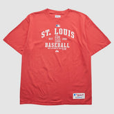 St. Louis Cardinals Majestic 2011 T-Shirt - Red - L by Fanatics Real Vintage T-shirts