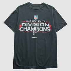Atlanta Falcons Reebok 2010 T-Shirt Black Vintage
