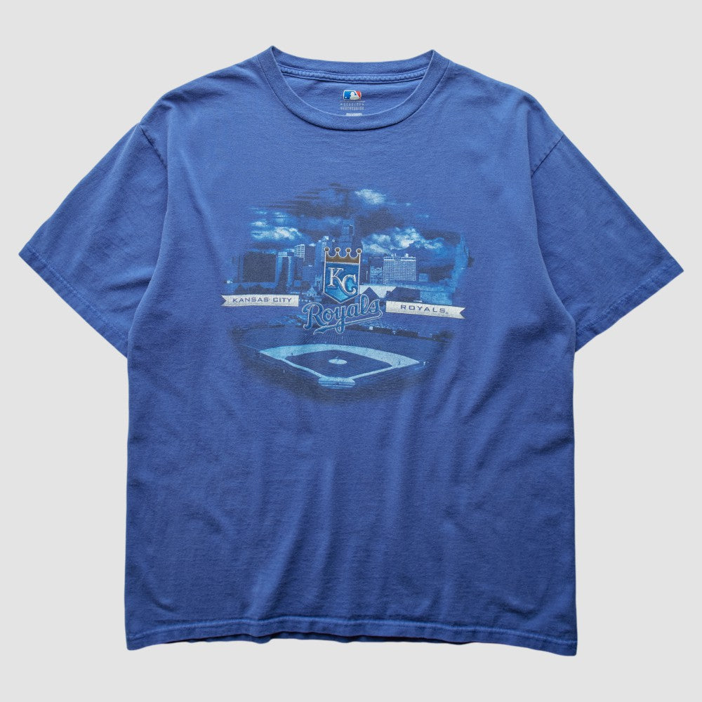 Kansas City Royals 2000s T-Shirt - Blue - L by Fanatics Real Vintage T-shirts