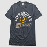 Pittsburgh Steelers Champion 80s T-Shirt Gray Vintage