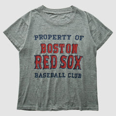 Boston Red Sox 80s T-Shirt - Heather Gray - XXS by Fanatics Real Vintage T-shirts