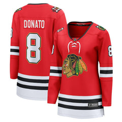 NHL Ryan Donato Chicago Blackhawks Fanatics Women's Centennial Breakaway Player Jersey - Red