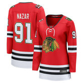 NHL Frank Nazar Chicago Blackhawks Fanatics Women's Centennial Breakaway Player Jersey - Red