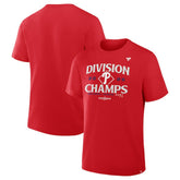 Philadelphia Phillies Fanatics 2025 NL East Division Champions Locker Room Big & Tall T-Shirt - Red T-shirts
