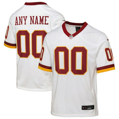NFL Washington Commanders Youth Game Super Bowl Era Custom Jersey - White