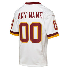 NFL Washington Commanders Youth Game Super Bowl Era Custom Jersey - White
