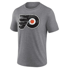 NHL,Custom Philadelphia Flyers Heritage Custom Tri-Blend T-Shirt - Gray