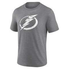 NHL,Custom Tampa Bay Lightning Heritage Custom Tri-Blend T-Shirt - Gray