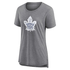 NHL,Custom Toronto Maple Leafs Women's Heritage Custom Tri-Blend T-Shirt - Gray