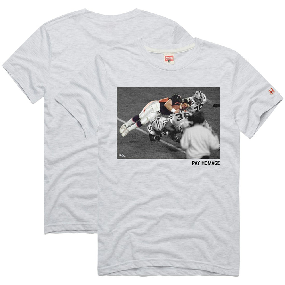 John Elway Denver Broncos Homage Unisex Pay Homage Tri-Blend T-Shirt Ash