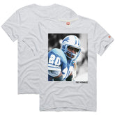Barry Sanders Detroit Lions Homage Unisex Pay Homage Tri-Blend T-Shirt Ash
