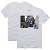 Ray Lewis Baltimore Ravens Homage Unisex Pay Homage Tri-Blend T-Shirt Ash