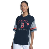 Boston Red Sox G-III 4Her by Carl Banks Women's Off-Season Oversized Top - Navy Tops